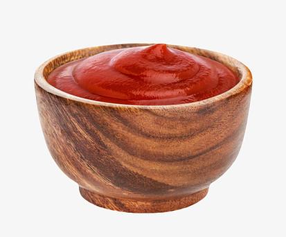 棕色容器怎么番茄酱的木制碗实物